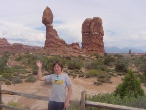 Samuel at Arches National Park